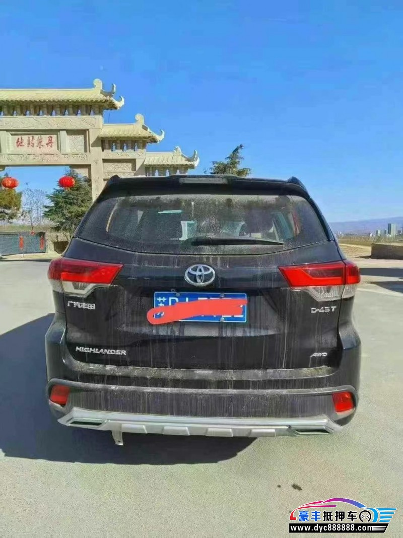 21年丰田汉兰达轿车抵押车出售