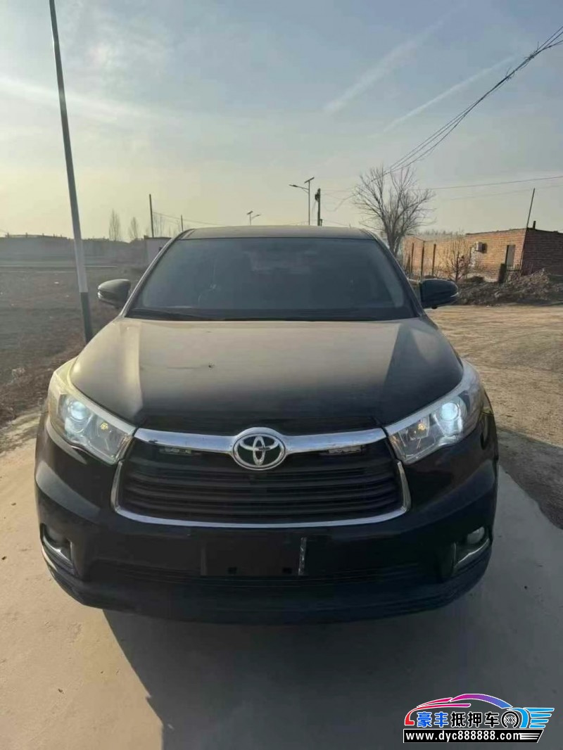 17年丰田汉兰达轿车抵押车出售