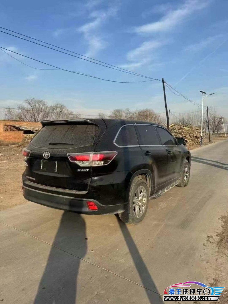 17年丰田汉兰达轿车抵押车出售