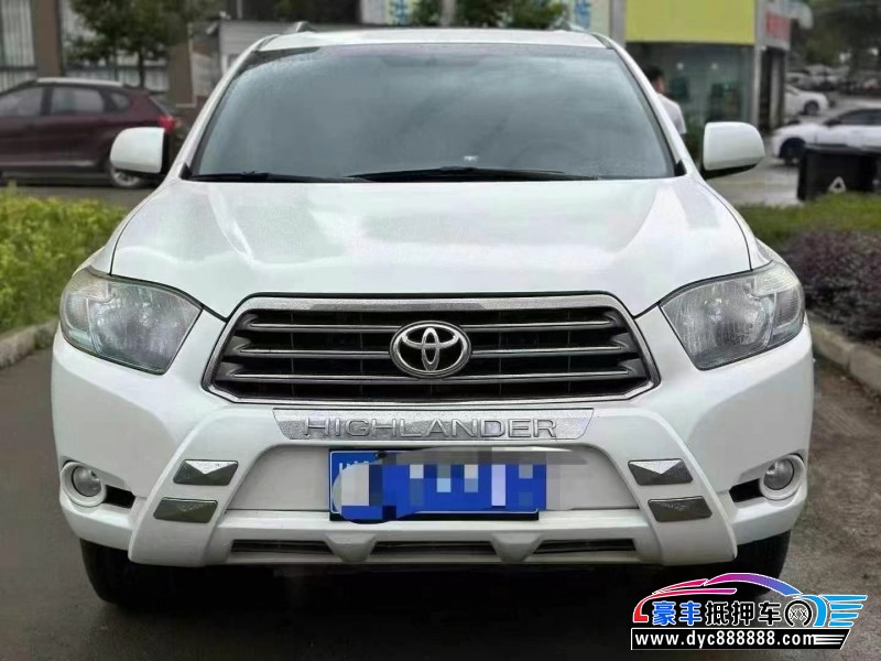 12年丰田汉兰达轿车抵押车出售