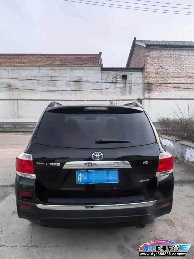 14年丰田汉兰达轿车抵押车出售