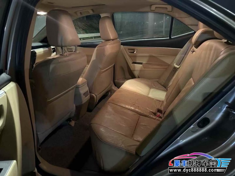 17年丰田卡罗拉轿车抵押车出售