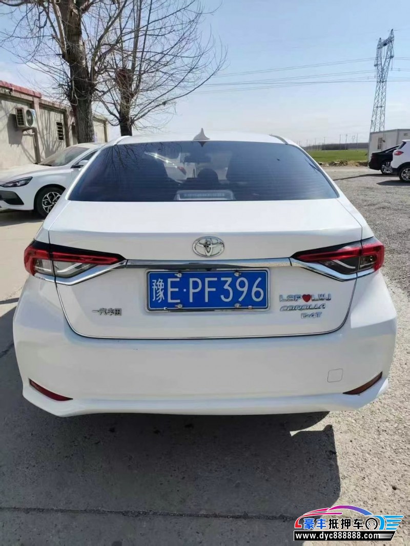 21年丰田卡罗拉轿车抵押车出售