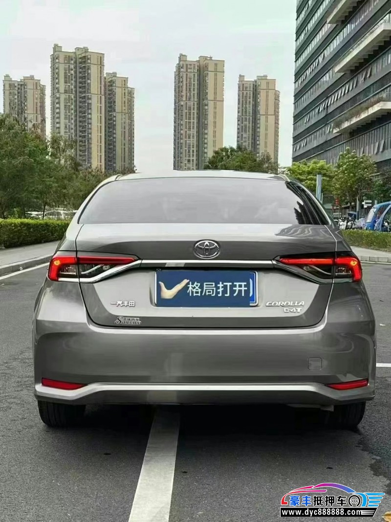 22年丰田卡罗拉轿车抵押车出售