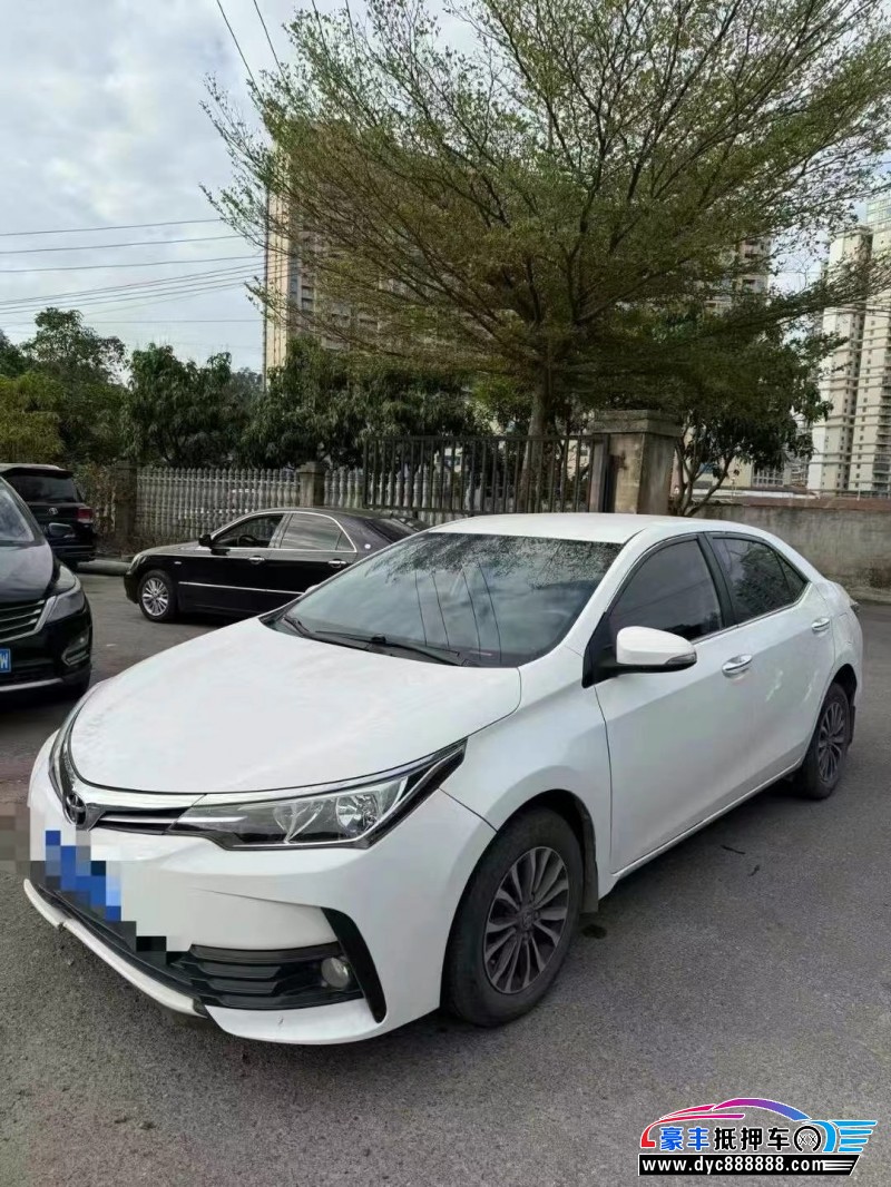 19年丰田卡罗拉轿车抵押车出售