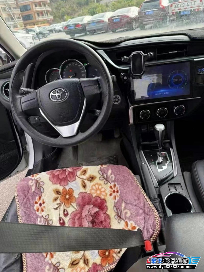 19年丰田卡罗拉轿车抵押车出售