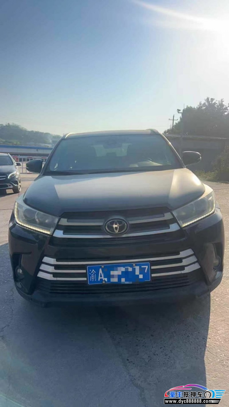 19年丰田汉兰达轿车抵押车出售