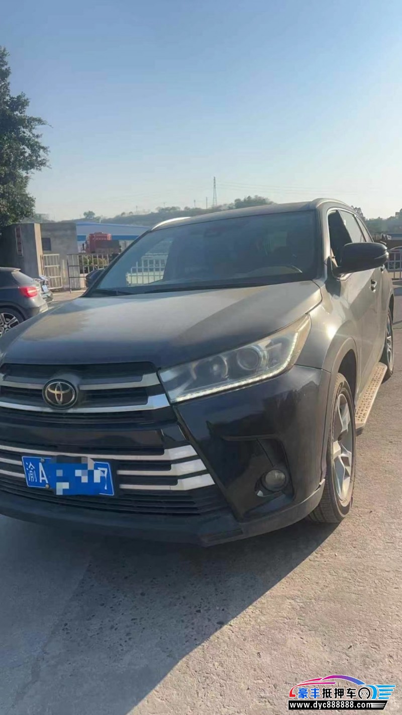 19年丰田汉兰达轿车抵押车出售