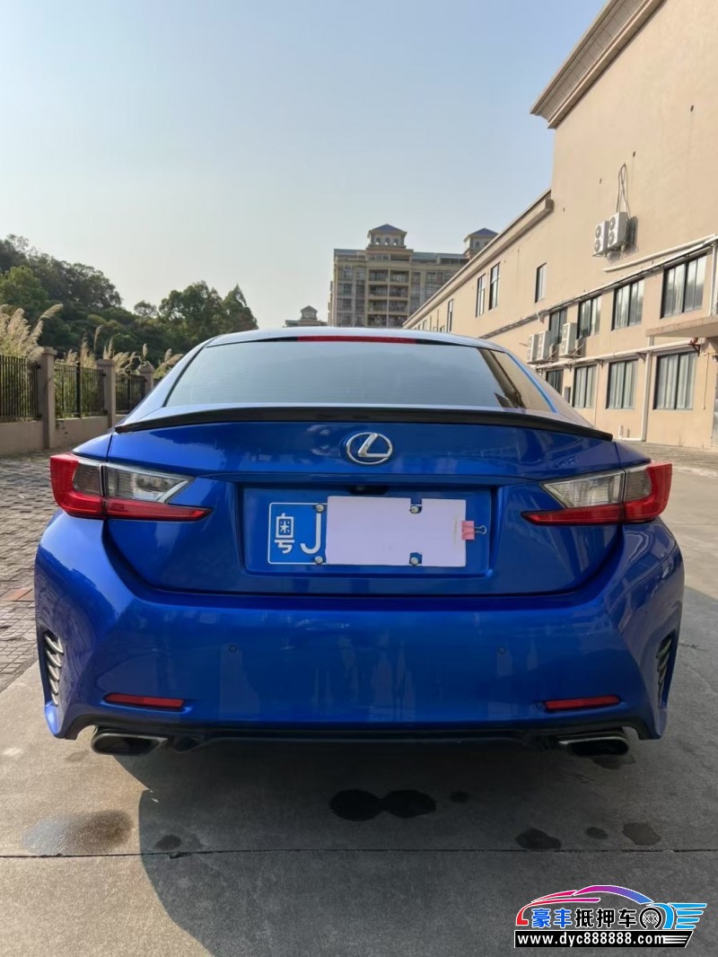 17年雷克萨斯RC轿车抵押车出售