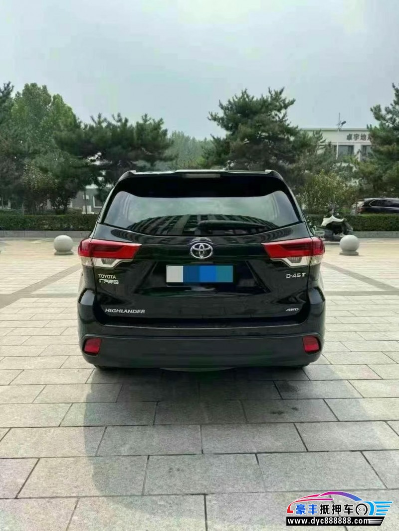 19年丰田汉兰达轿车抵押车出售