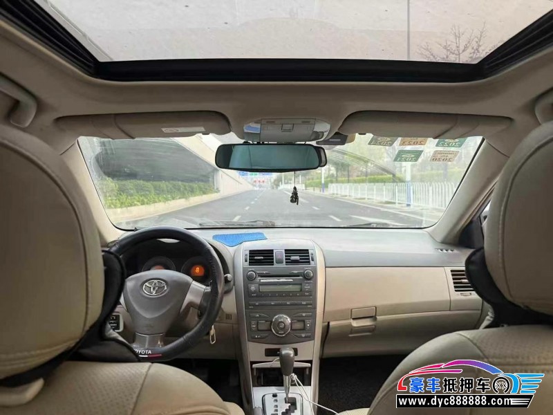 09年丰田卡罗拉轿车抵押车出售