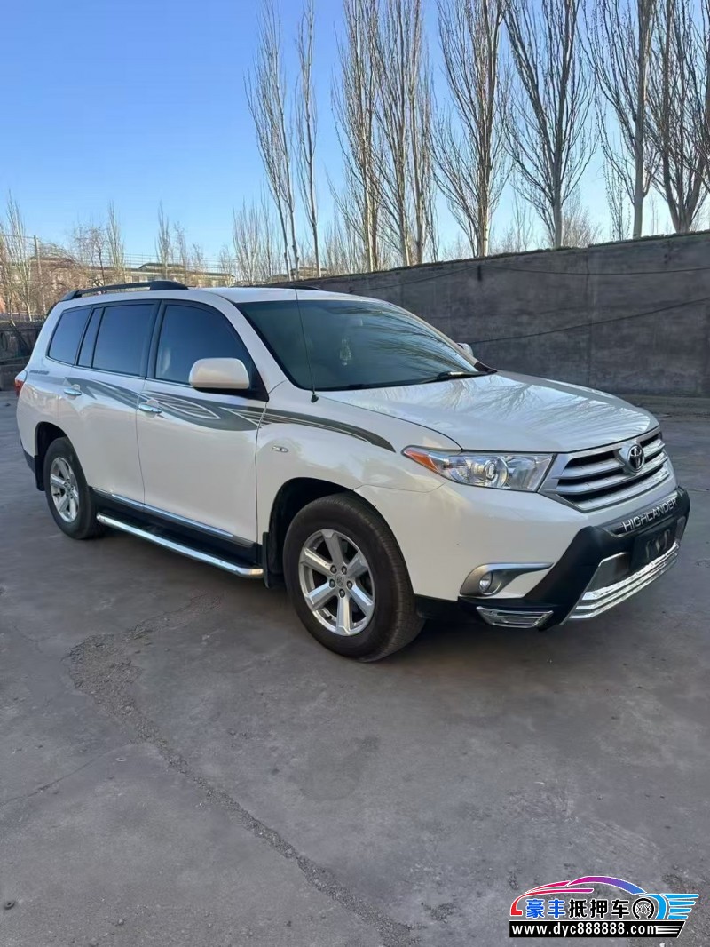 14年丰田汉兰达轿车抵押车出售