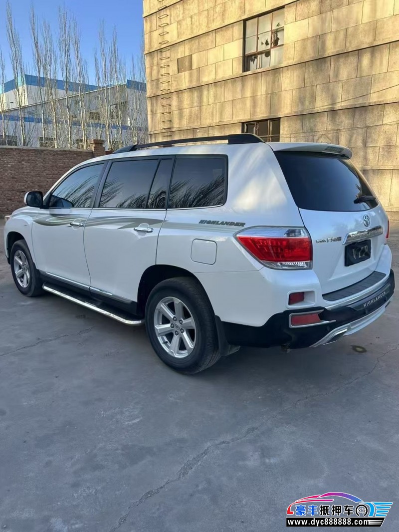 14年丰田汉兰达轿车抵押车出售