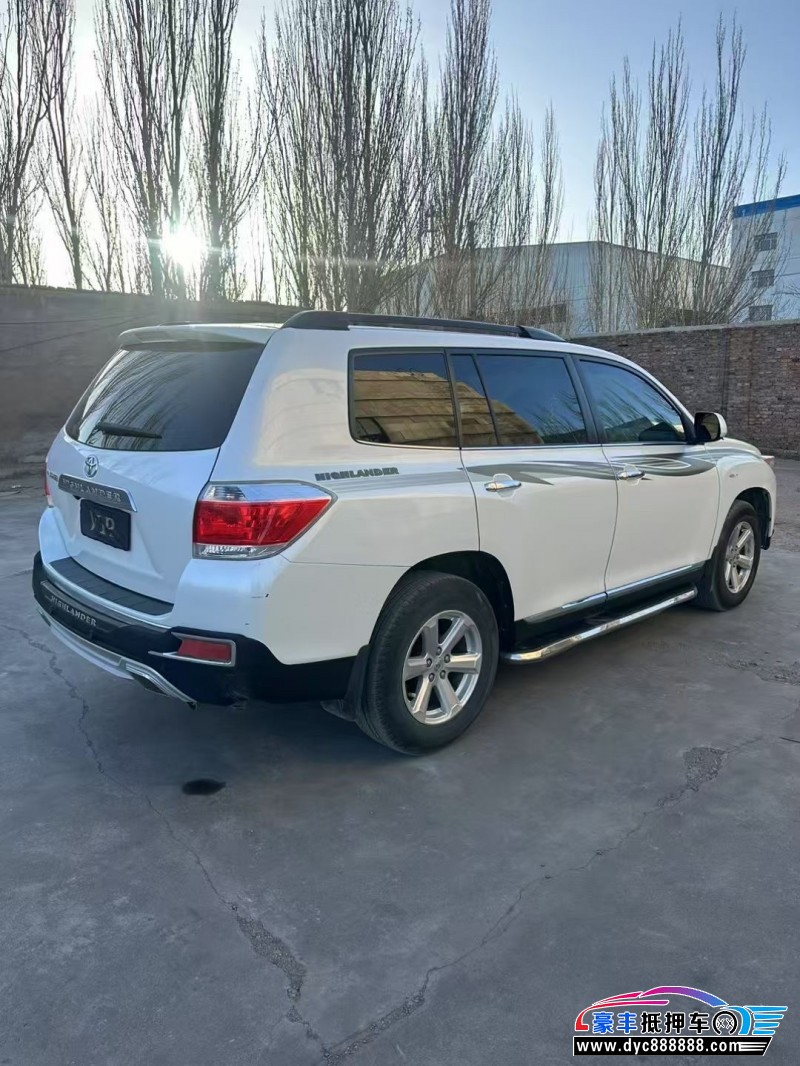 14年丰田汉兰达轿车抵押车出售