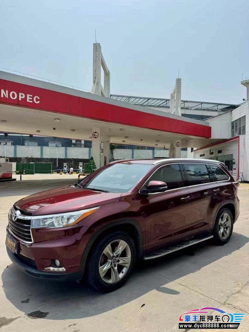 17年丰田汉兰达轿车抵押车出售