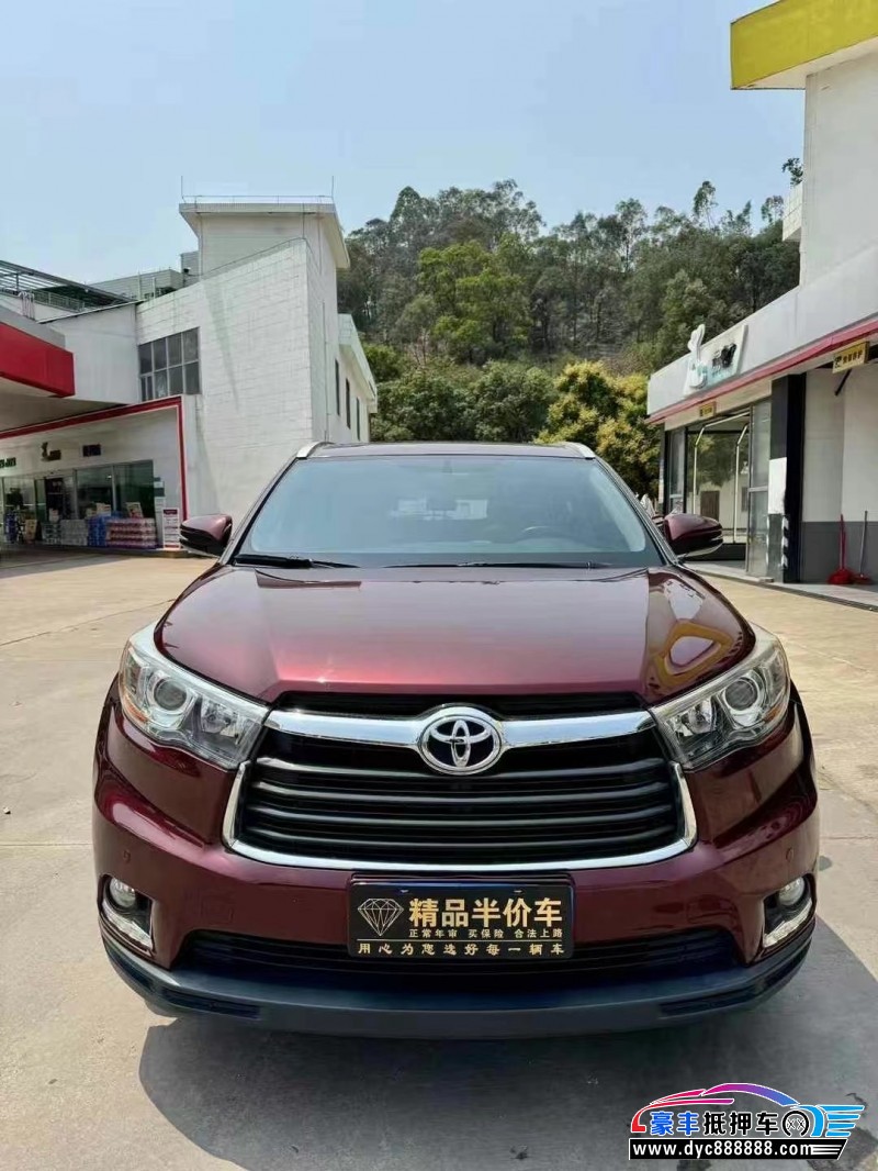 17年丰田汉兰达轿车抵押车出售