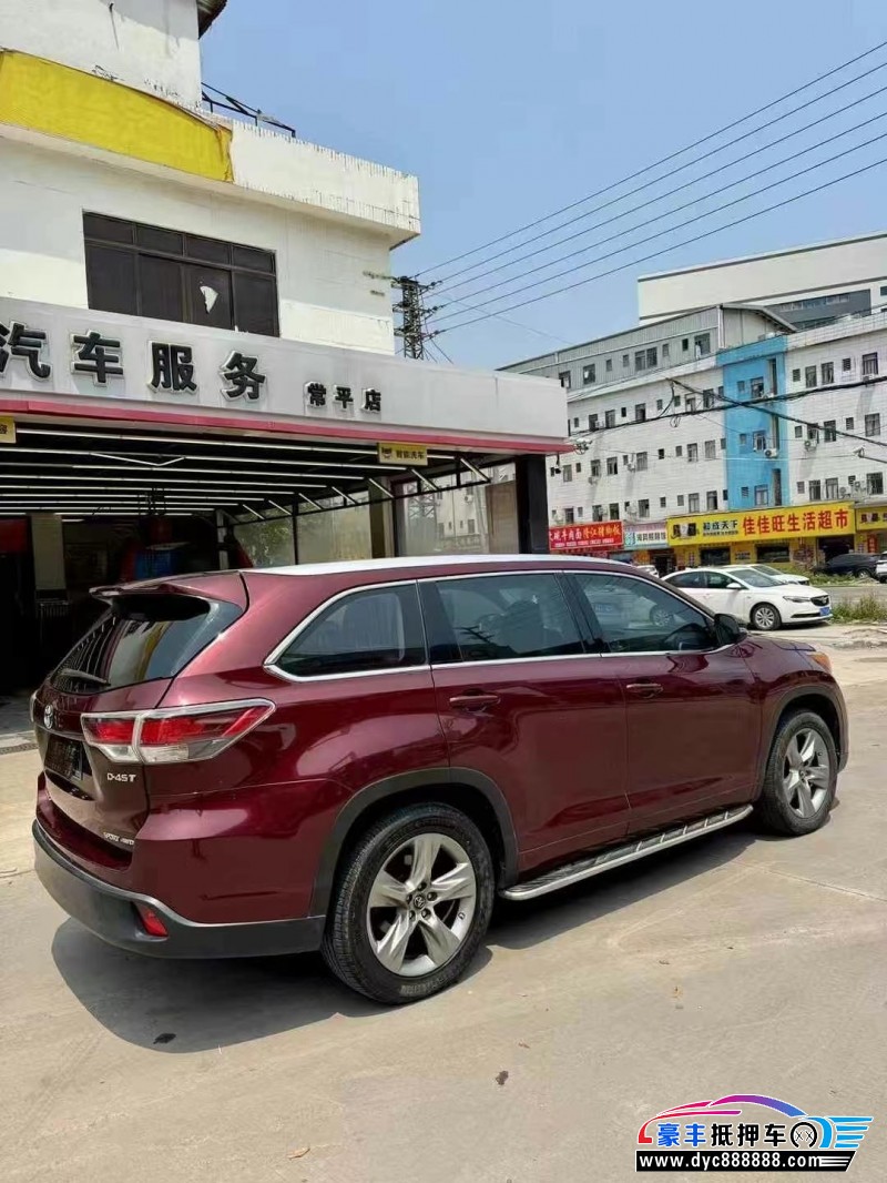 17年丰田汉兰达轿车抵押车出售