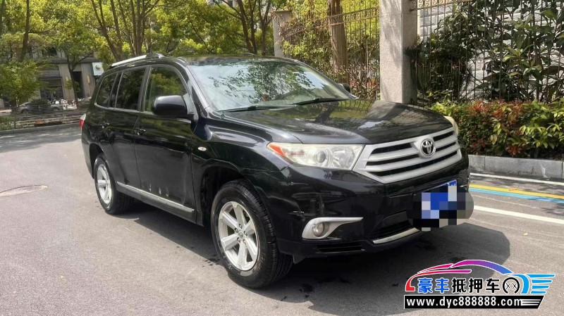 13年丰田汉兰达SUV抵押车出售