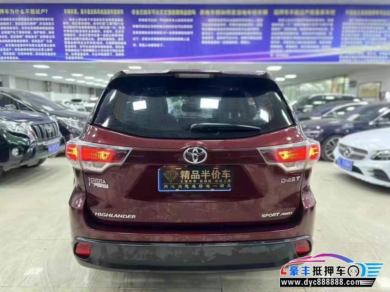 17年丰田汉兰达轿车抵押车出售