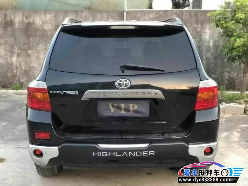 12年丰田汉兰达轿车抵押车出售