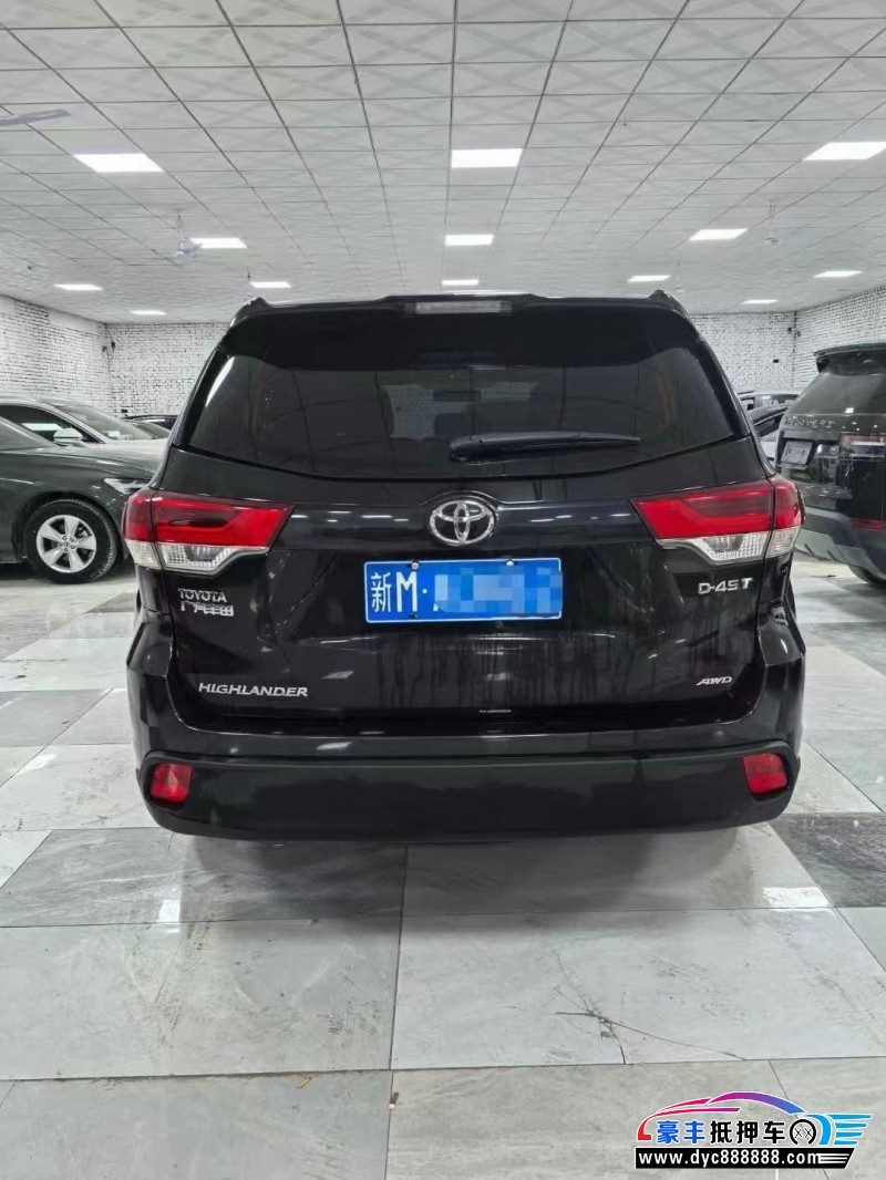 19年丰田汉兰达轿车抵押车出售