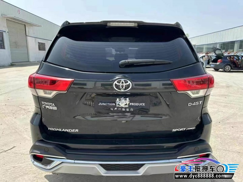 18年丰田汉兰达轿车抵押车出售