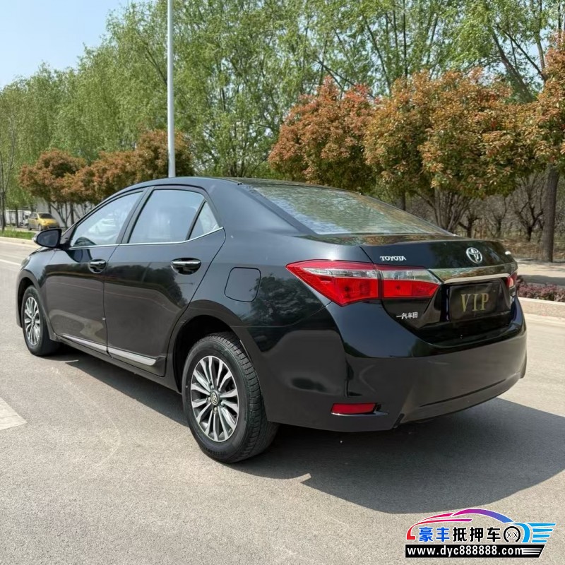 18年丰田卡罗拉轿车抵押车出售