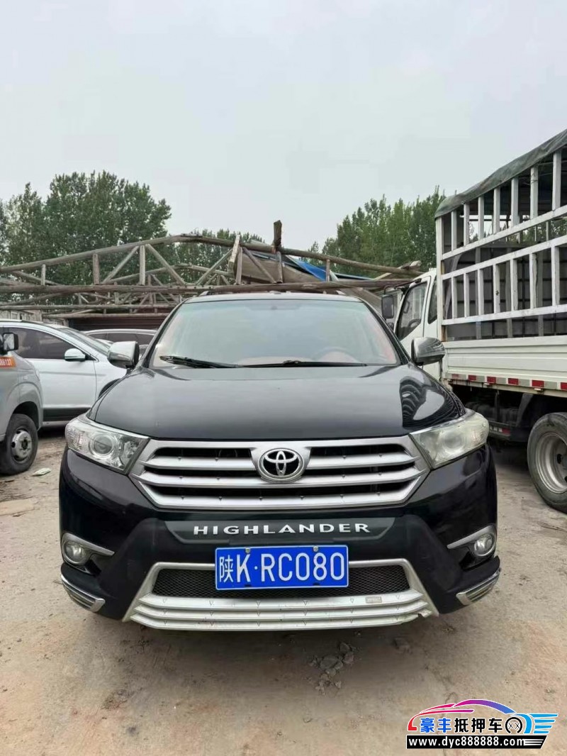 13年丰田汉兰达轿车抵押车出售