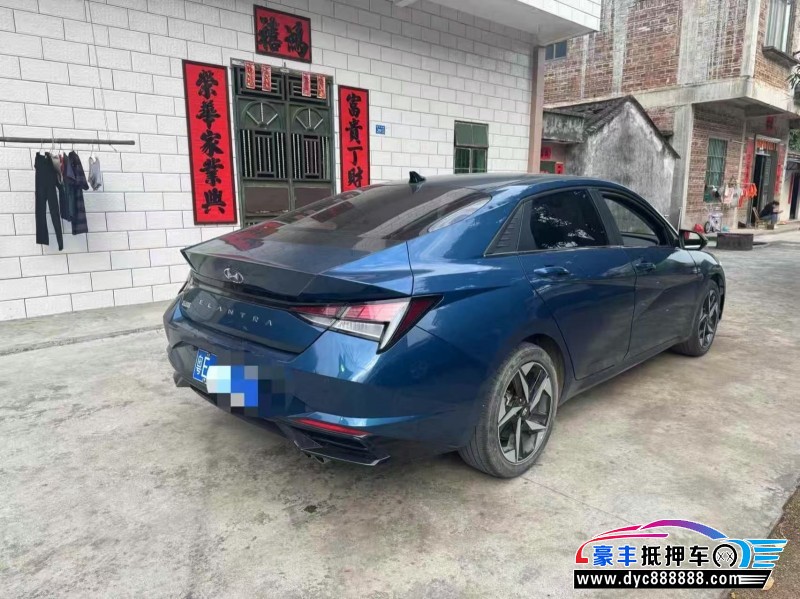 22年现代伊兰特轿车抵押车出售