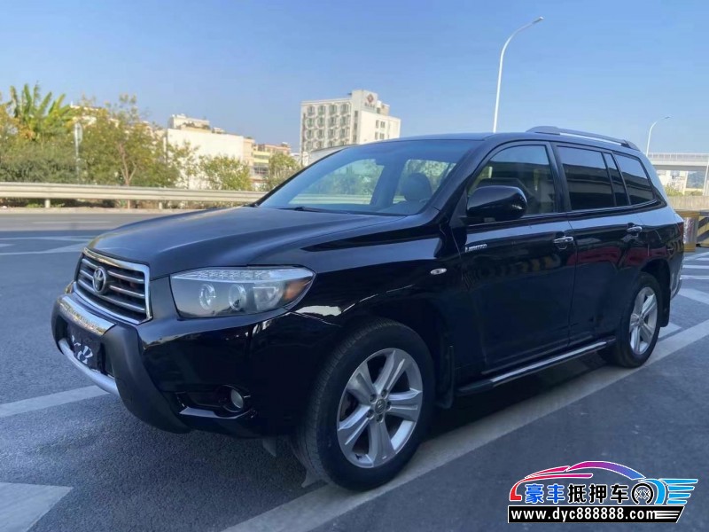 09年丰田汉兰达轿车抵押车出售