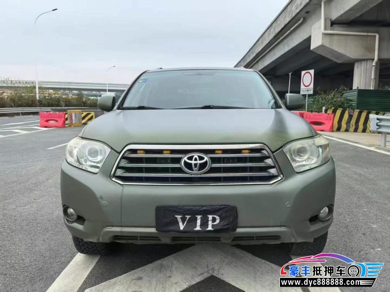 10年丰田汉兰达轿车抵押车出售