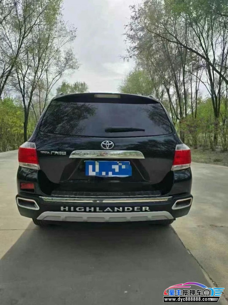 15年丰田汉兰达轿车抵押车出售