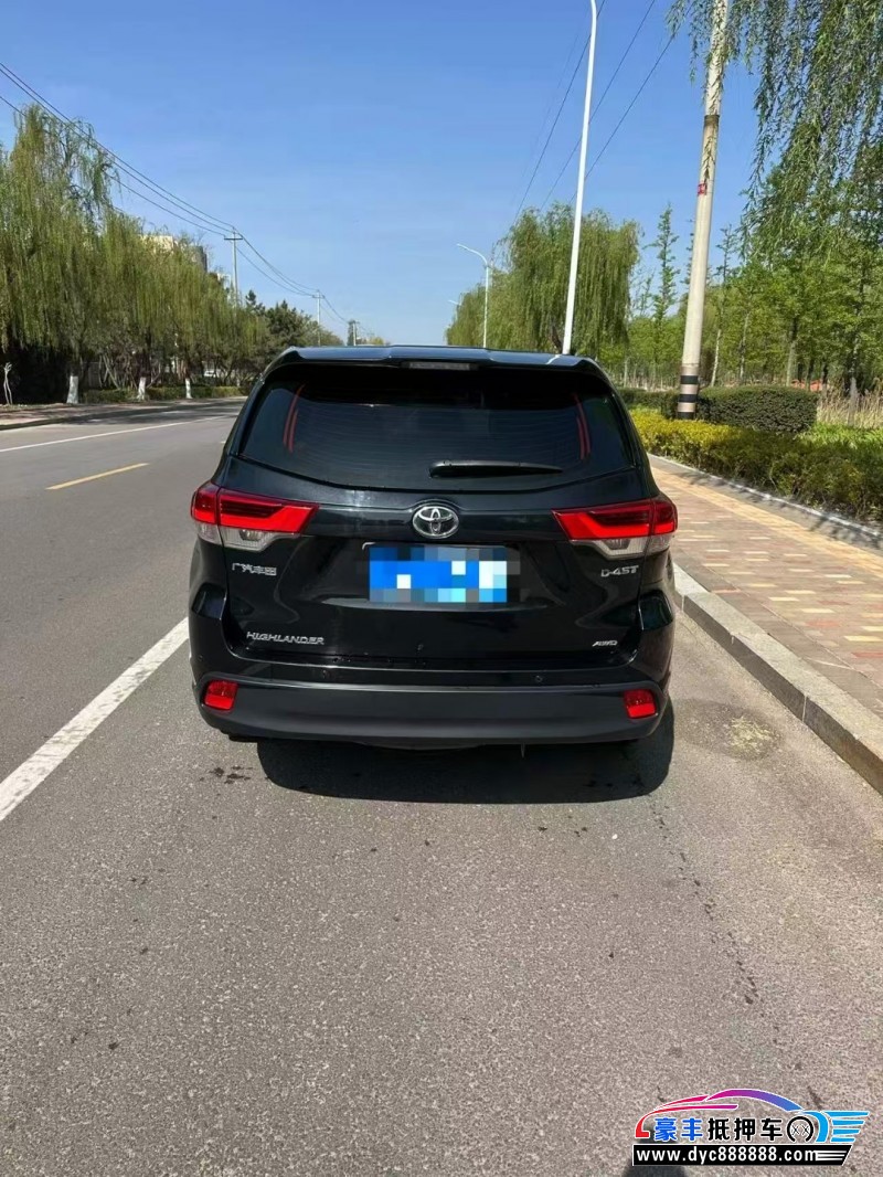 21年丰田汉兰达轿车抵押车出售