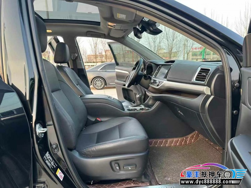 21年丰田汉兰达SUV抵押车出售