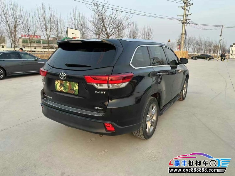 21年丰田汉兰达SUV抵押车出售