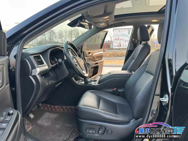 21年丰田汉兰达SUV抵押车出售