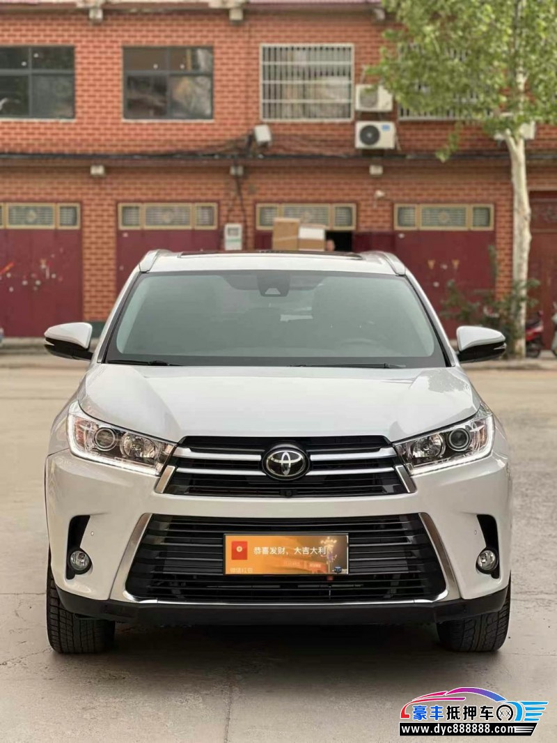 20年丰田汉兰达SUV抵押车出售