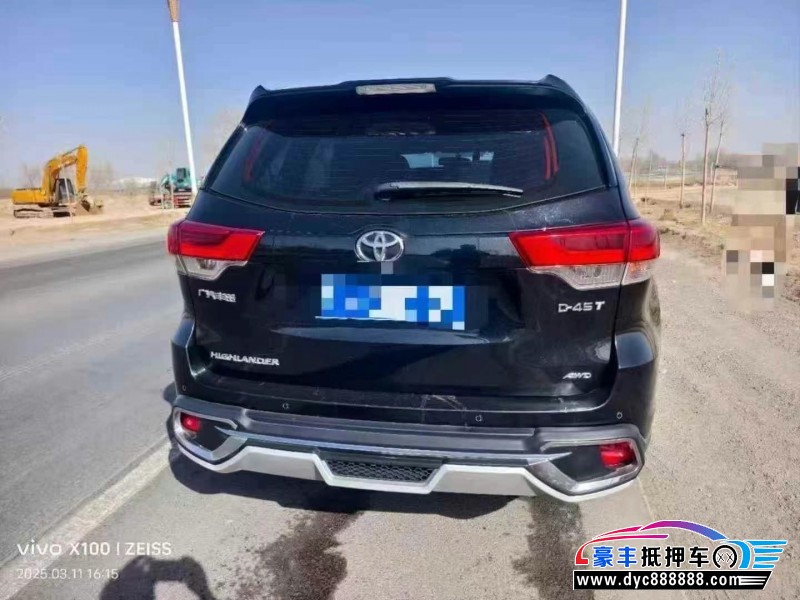 20年丰田汉兰达SUV抵押车出售