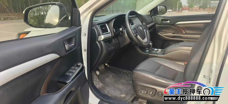 20年丰田汉兰达SUV抵押车出售