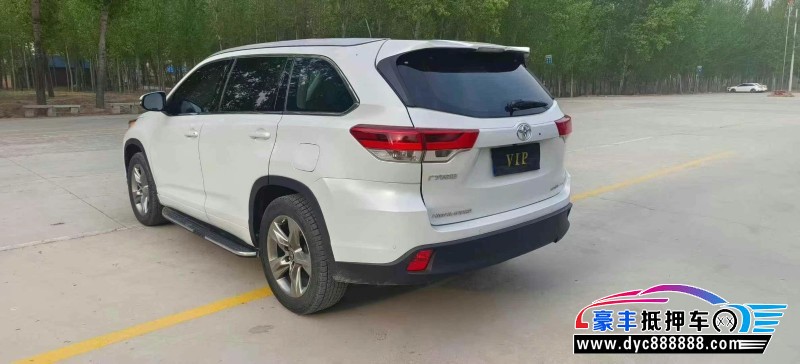 20年丰田汉兰达SUV抵押车出售