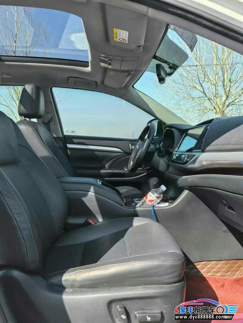 18年丰田汉兰达SUV抵押车出售