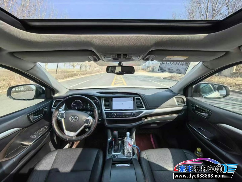 18年丰田汉兰达SUV抵押车出售