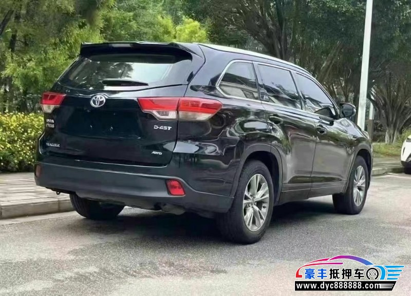 18年丰田汉兰达SUV抵押车出售