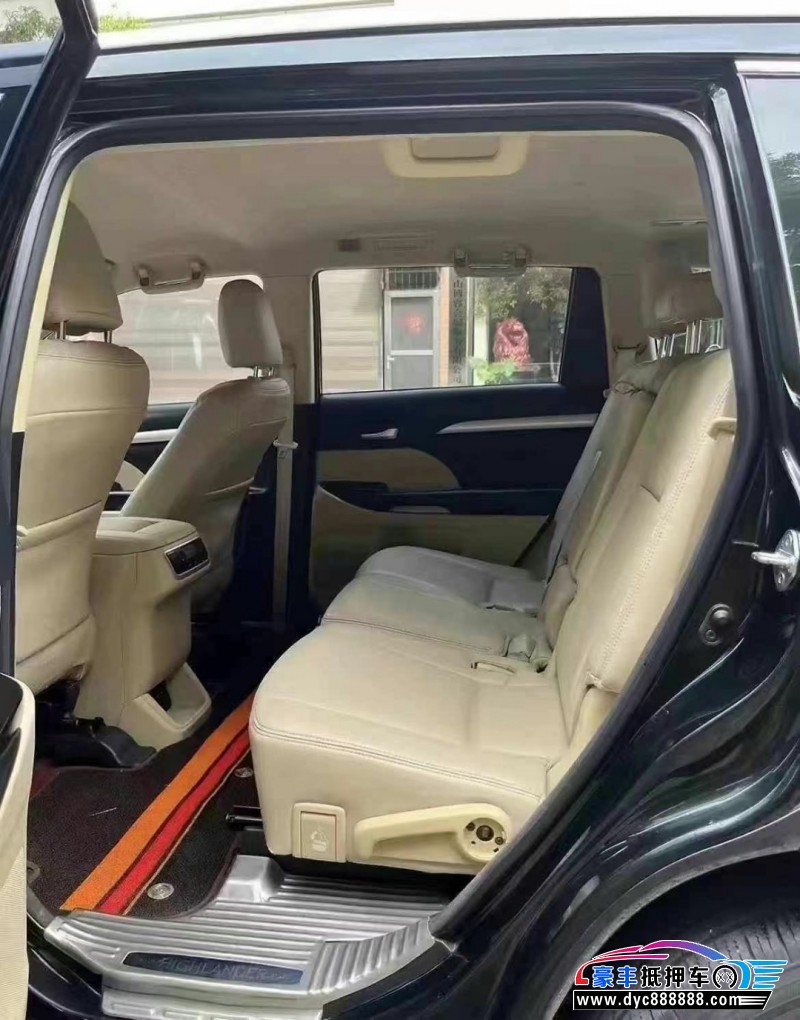 18年丰田汉兰达SUV抵押车出售