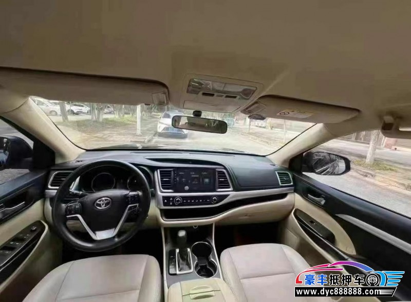 18年丰田汉兰达SUV抵押车出售