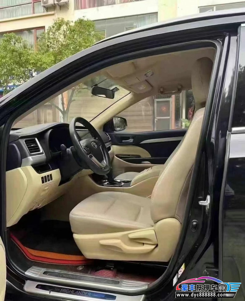 18年丰田汉兰达SUV抵押车出售