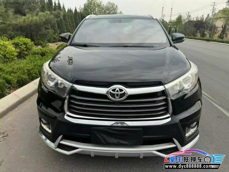 16年丰田汉兰达SUV抵押车出售