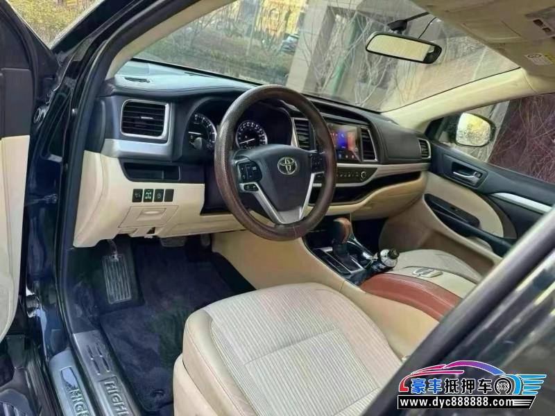 16年丰田汉兰达SUV抵押车出售