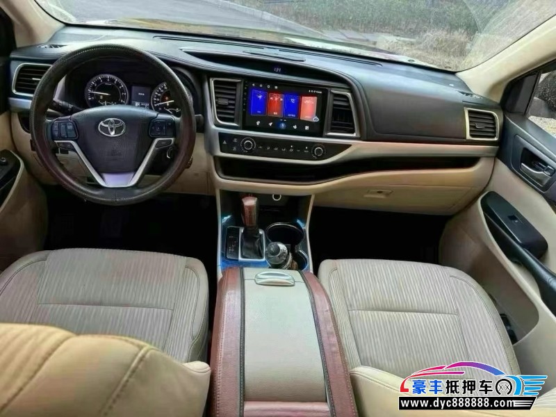 16年丰田汉兰达SUV抵押车出售