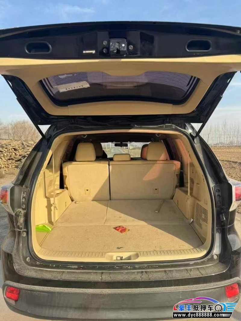 17年丰田汉兰达SUV抵押车出售